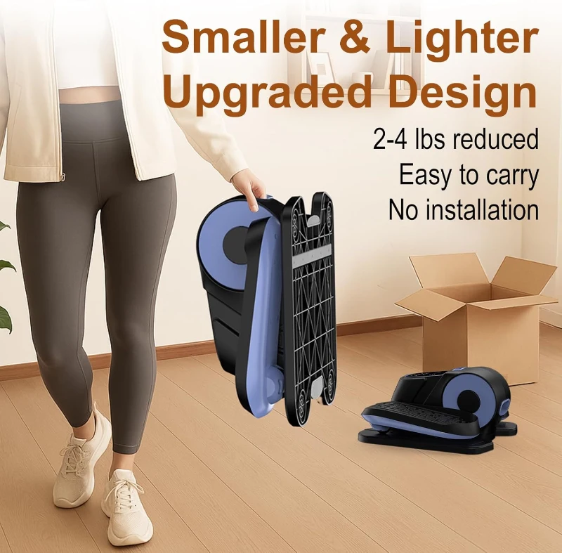 VIVURN 028 Under-Desk Elliptical — Motorized Seated Leg Exerciser, 12 Speeds & 5 Modes, Quiet Low-Impact Pedaler for Seniors (As Seen on TV)