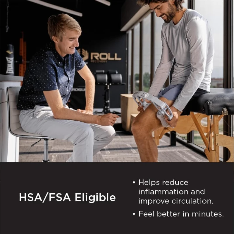 ROLL Recovery R8 Plus Deep Tissue Massage Roller (Alpine White) - Adjustable Intensity