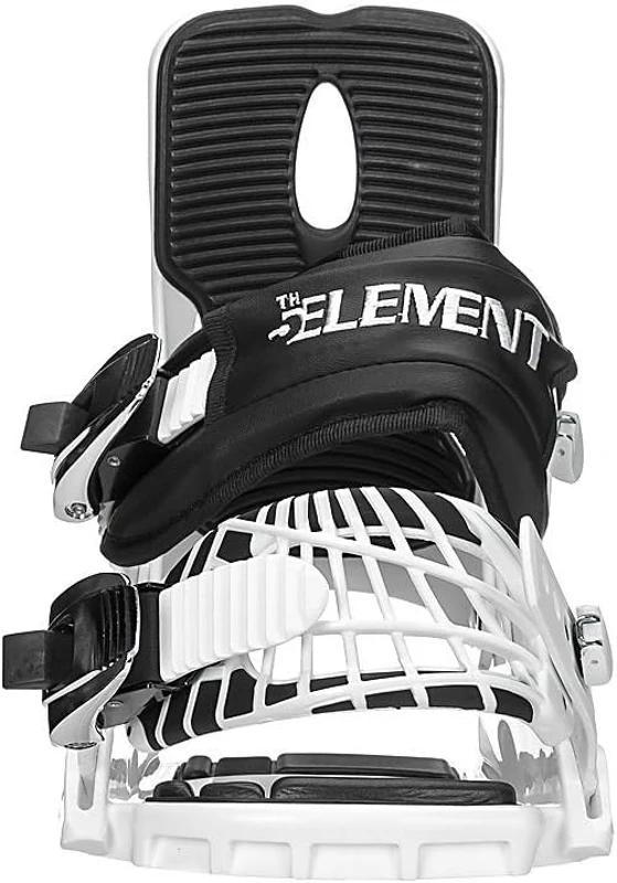 5th Element Summit Stealth Adult Men's Bindings - Universal Disc & Hardware for New/Replacement Snowboards, Beginner/Intermediate