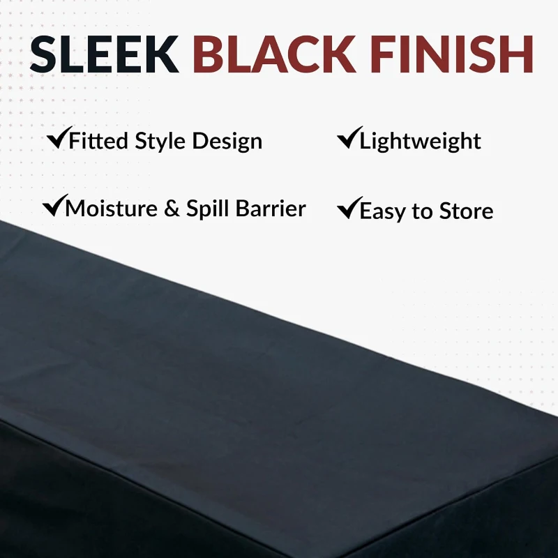 Hathaway 9-Foot Shuffleboard Table Cover - Leatherette Protective Dust and Spill Shield with Cotton Backing