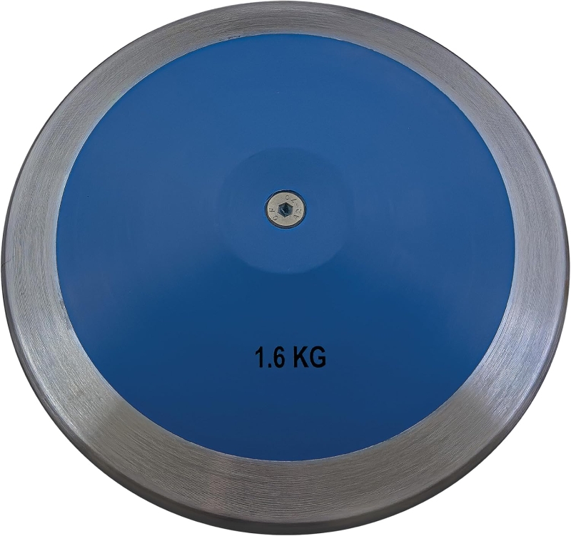Champion Sports 1.6 kg Practice Discus – ABS Body with Steel Rim, Low-Spin Design for Junior Athletes
