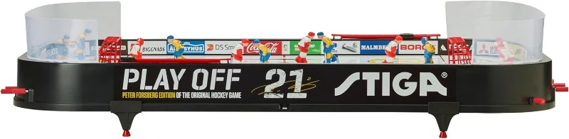 STIGA Play Off 21 Table-Top Rod Hockey Game — Classic Action with 2 Pucks Included