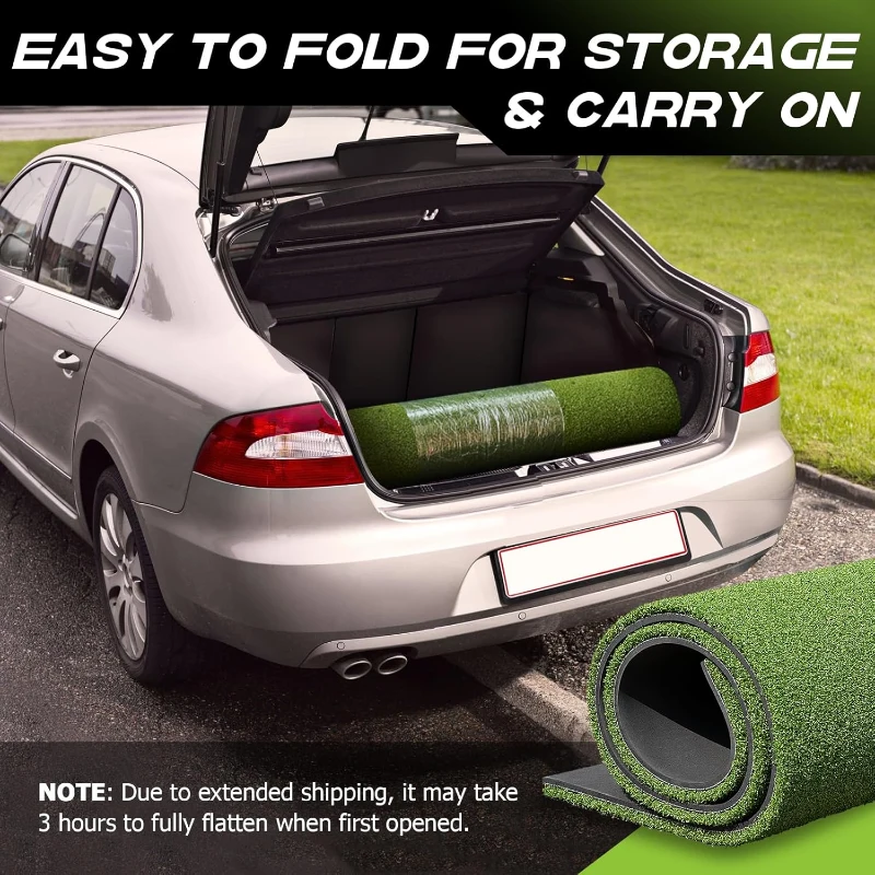 Bltend Heavy-Duty Golf Hitting Mat — 5x4ft & 5x5ft Dense Artificial Turf Practice Mats for Indoor/Outdoor Training, Backyard/Garage/Driving Range