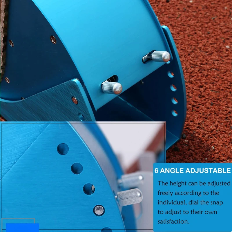 Lightning Multi-Function Starting Block for Sprinters — 32-In High-Grade Aluminum, 6-Angle Adjustable Track & Field Pedals for Plastic or Cinder Surfaces