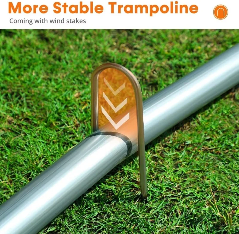 ORCC Outdoor Trampoline – Heavy-Duty 1200 lbs Capacity, Available in 16/15/14/12/10/8 ft for Kids & Adults