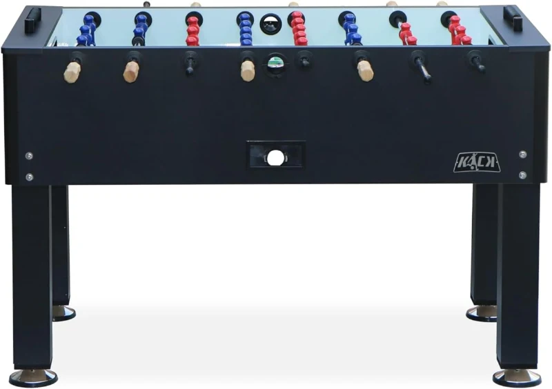 KICK Onyx 55"" Foosball Table — Obsidian Finish, 55"" x 30"" x 36""