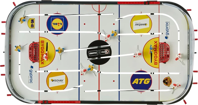 STIGA Play Off 21 Table-Top Rod Hockey Game — Classic Action with 2 Pucks Included