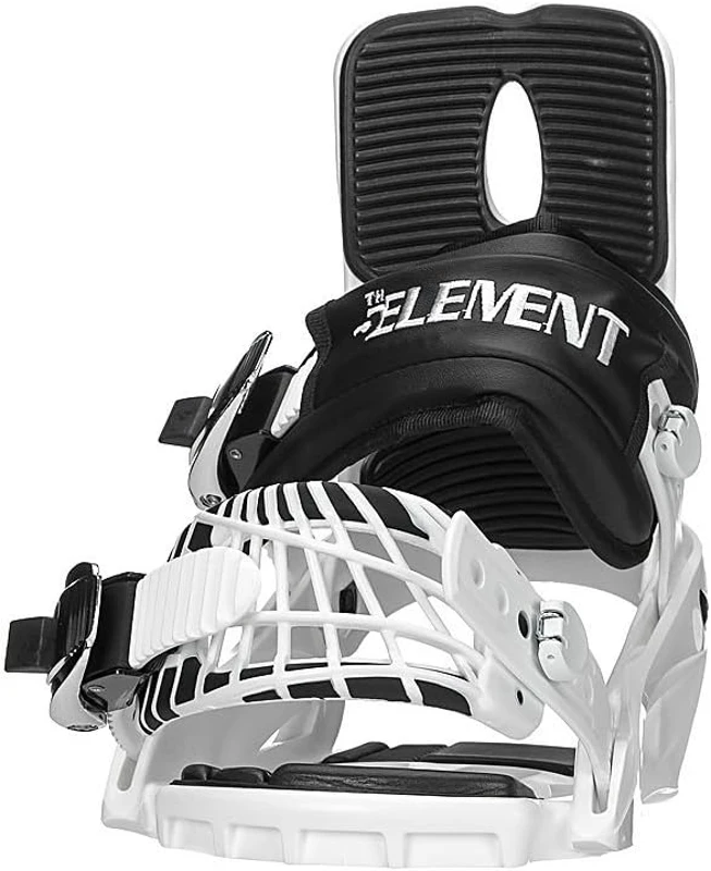 5th Element Summit Stealth Adult Men's Bindings - Universal Disc & Hardware for New/Replacement Snowboards, Beginner/Intermediate