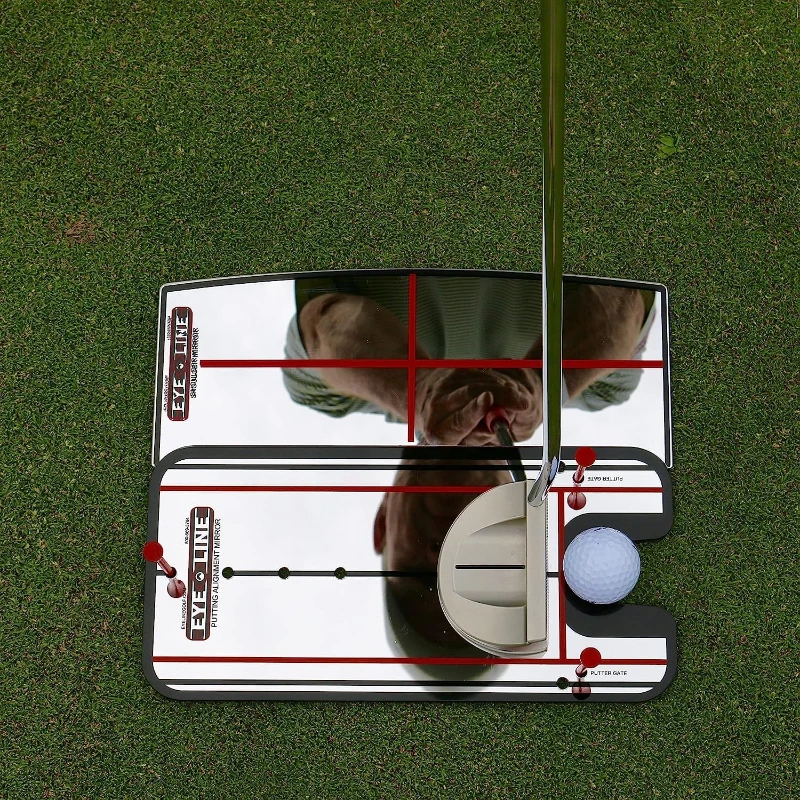 EyeLine Golf Putting Mirror — Alignment Training Tool Used by Top Tour Professionals for Consistent Setup; Checks Eyes, Shoulders & Putter Face for Greater Accuracy; Indoor & Outdoor Practice