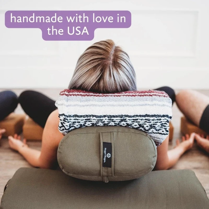 Hugger Mugger Standard Yoga Bolster — Firm Support, Handmade, Long-Lasting