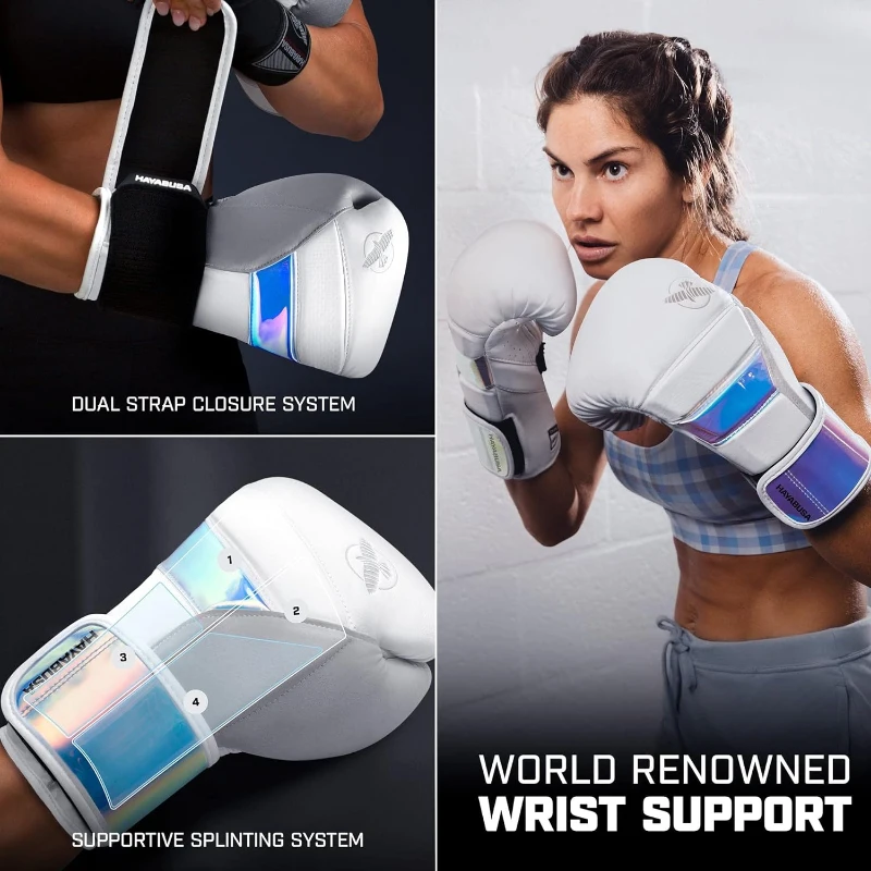 Hayabusa T3 Unisex Boxing Gloves — Dual-X Hook & Loop Closure, Splint Wrist Support, 5-Layer Foam for Superior Knuckle and Wrist Protection