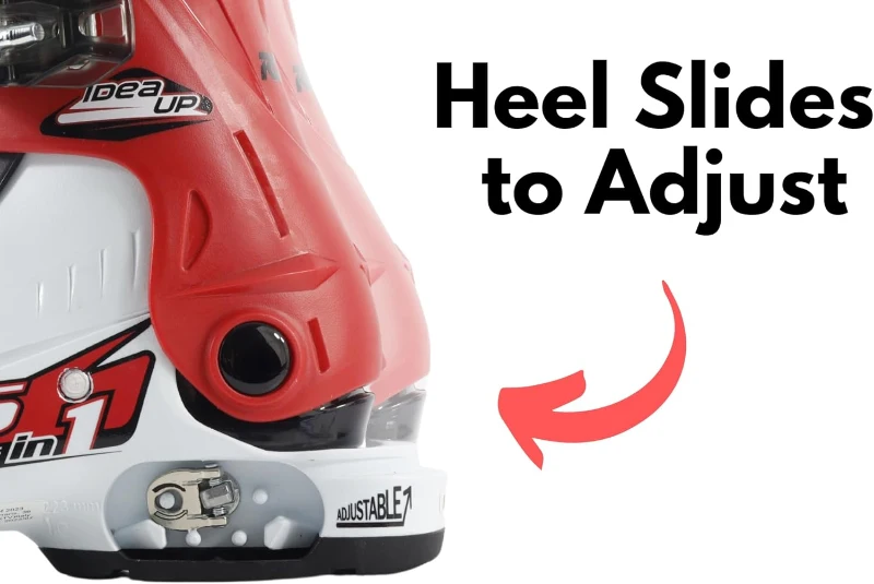 Roces IDEA UP Growable Kids Ski Boots — Adjustable Youth/Toddler Downhill Boots (Size 22.5–25.5) with Triple Buckles & Power Strap