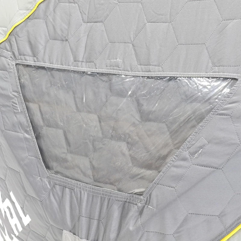 CLAM 14471 Jason Mitchell X5000 9 ft Thermal Hub Shelter - Portable 4-6 Person Ice Fishing Tent with Anchors and Carry Bag