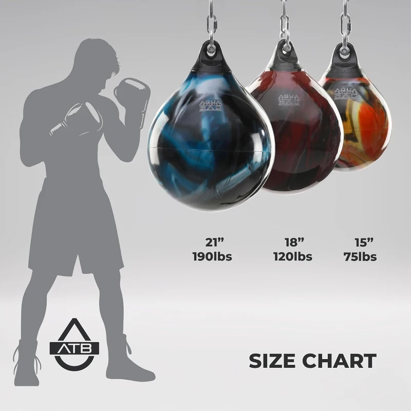 Aqua Training Bag 18"" 120 lb Heavy-Duty Water Punching Bag