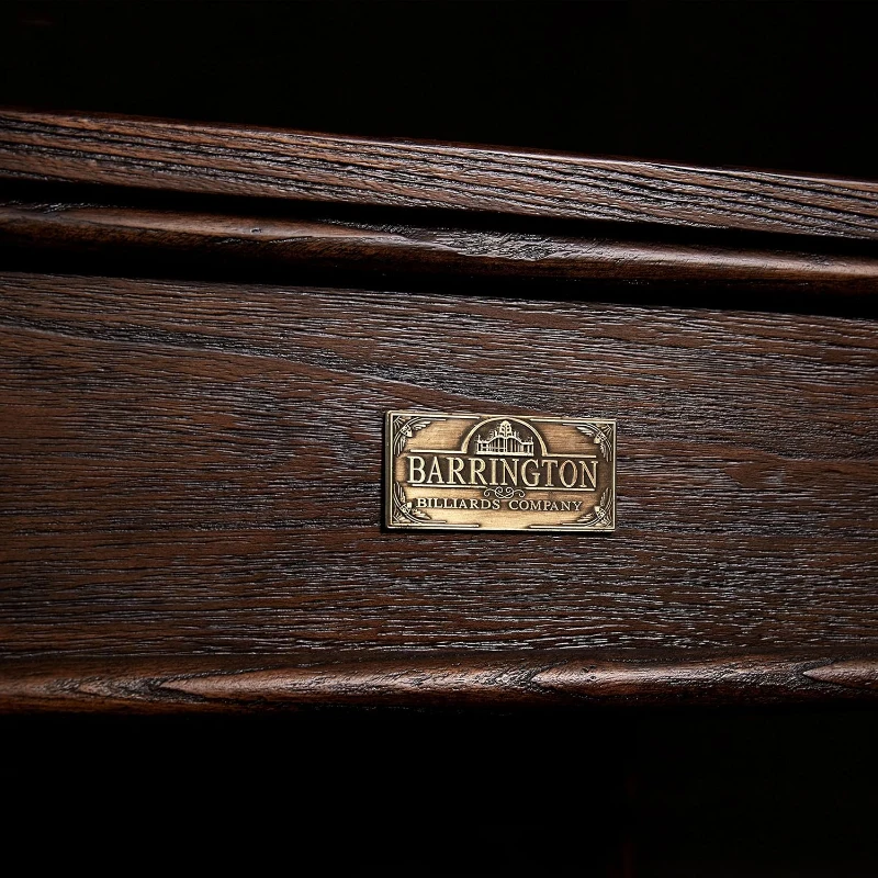 Barrington 12-Foot Rustic Shuffleboard Table with Cabinets - Classic Arcade Collection with Puck Sets, Preassembled Playfield