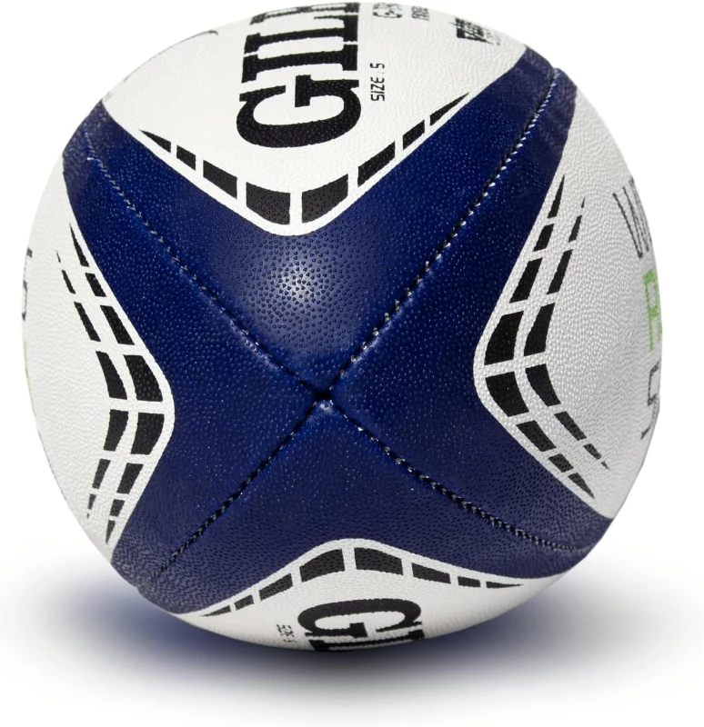 World Rugby Shop x Gilbert G-TR4000 Practice Rugby Ball - Sizes 3, 4 & 5 - Hand-Stitched - 3-Ply