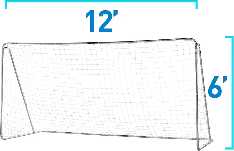 Franklin Sports Competition Portable Steel Soccer Goal – Backyard Regulation Net for Adults & Youth with Ground Stakes – Multiple Sizes & Colors