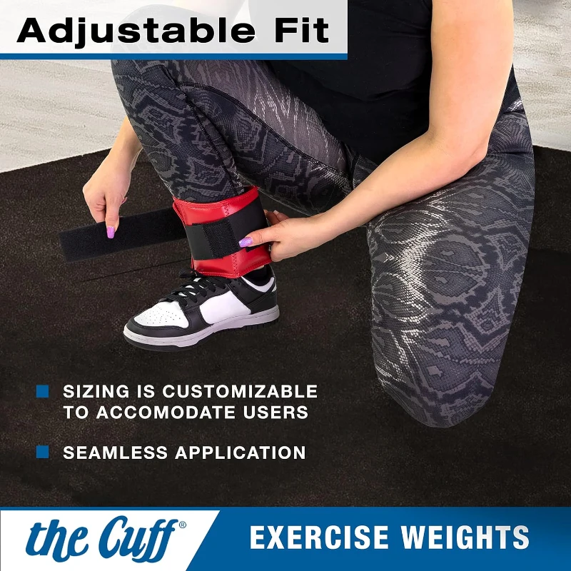The Cuff Original Adjustable Wrist/Ankle Weights — For Yoga, Dance, Running, Cardio, Aerobics, Toning & Physical Therapy