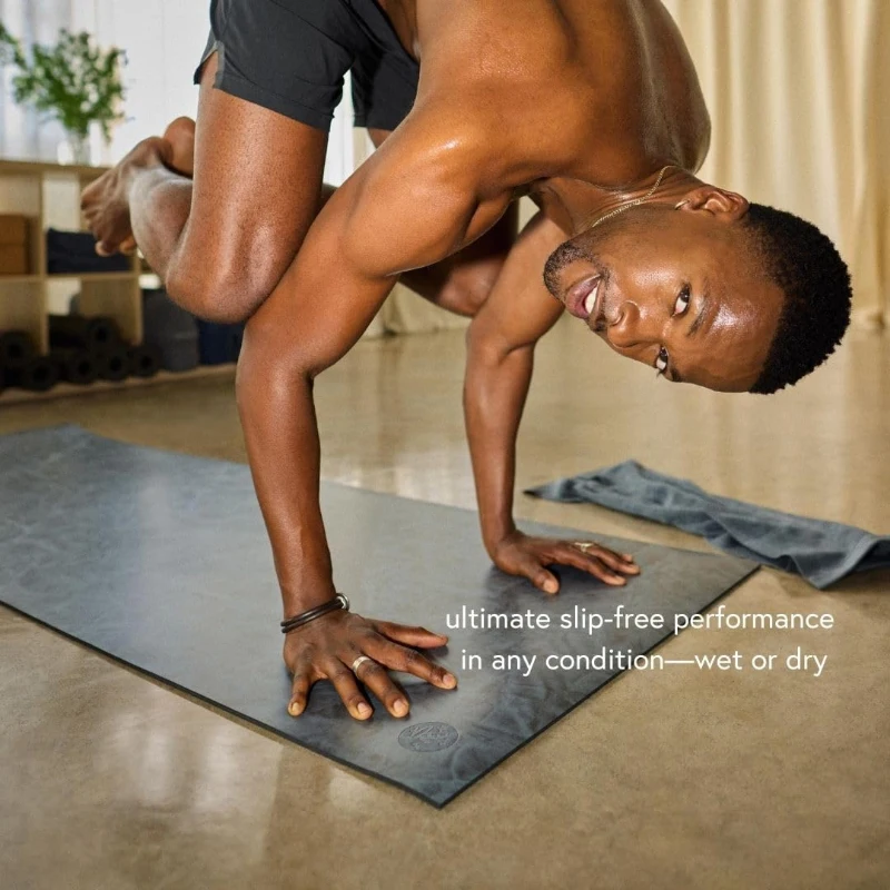 Manduka GRP Adapt Yoga Mat 71"" - 5mm | Satin Grip Ultimate Traction | Sweat-Activated, All-Style Performance (71 x 26 in)