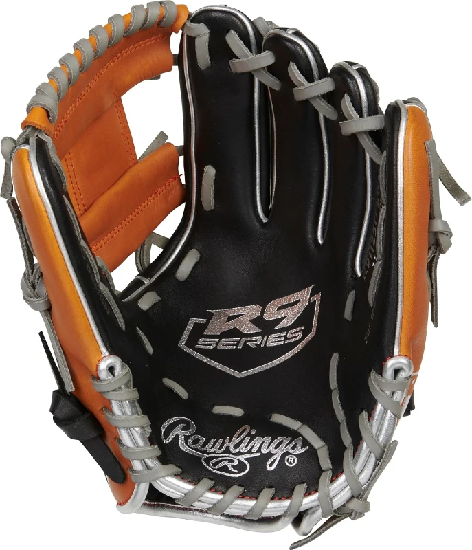 Rawlings R9 Youth Contour FIT Baseball Glove, Sizes 11 in - 12 in, Multiple Styles