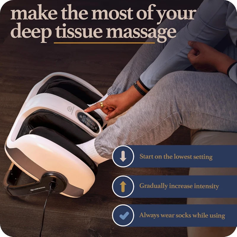 Cloud Massage Shiatsu Foot Massager with Heat — Deep Kneading for Pain Relief, Circulation Improvement & Relaxation — Ideal for Plantar Fasciitis, Neuropathy & Arthritis