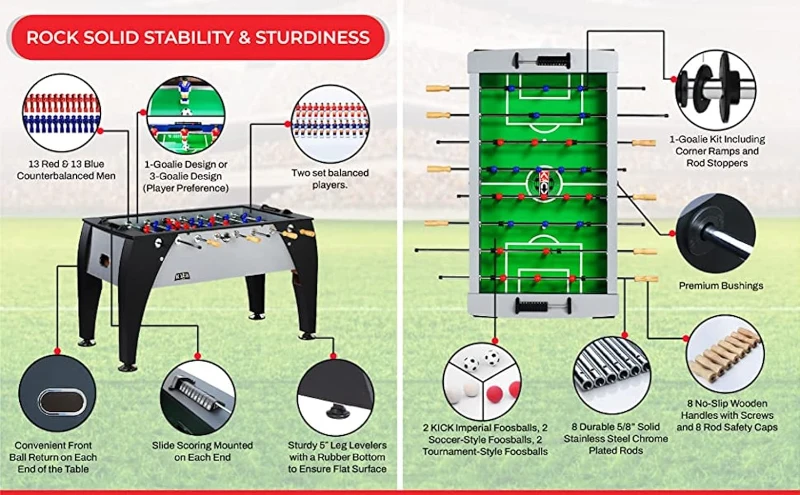 KICK Legend 55"" Foosball Table