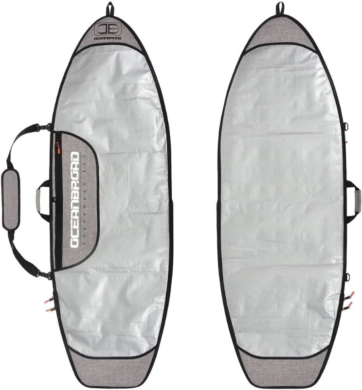 OCEANBROAD Surfboard Travel Bag — Day/Travel Cover for 8'0 Boards (Fits up to 8'1"" x 25""), Round Nose & Round Tail with Fin Slot