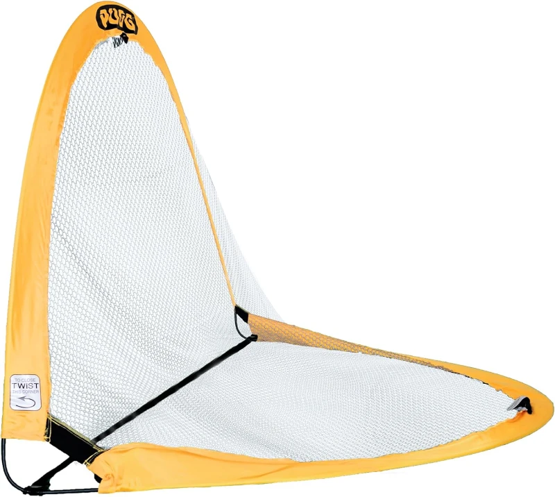 PUGG Pop-Up Soccer Goal Set – Portable Training Nets with Knitted Poly Mesh, Original Pickup Game Goal – Includes Two Goals and Carry Bag
