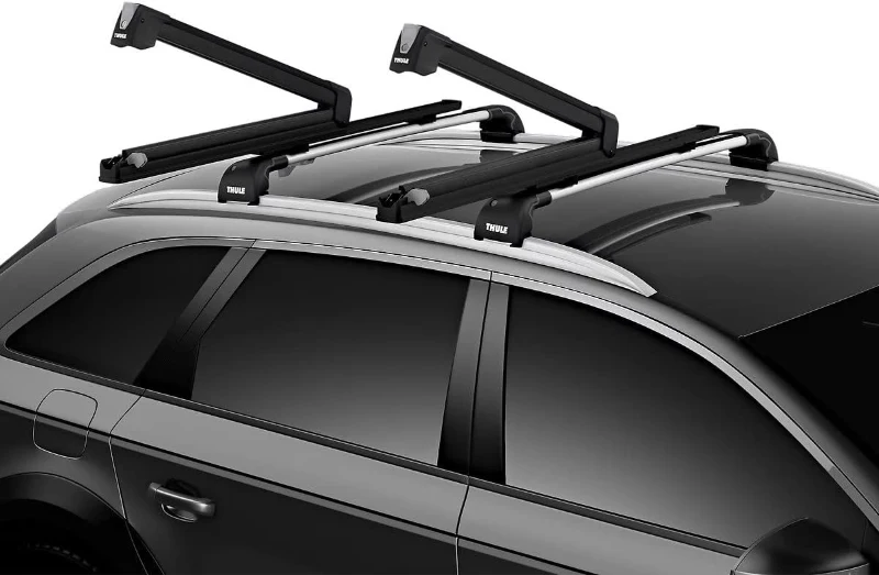 Thule SnowPack Extender Ski/Snowboard Rack (6pr/4 Boards), Black