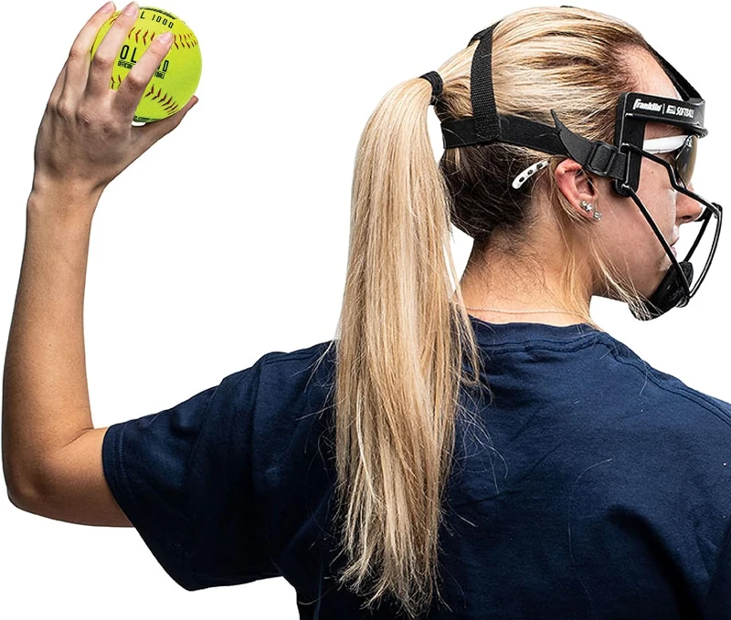 Franklin Sports OL1000 Fastpitch Practice Softballs - 12"" Official Optic Yellow, Regulation Size & Weight - 12-Pack