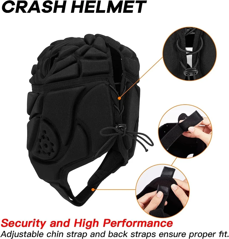 Soft Padded Rugby Headguard — Youth and Adult 7v7 Helmet, Protective Headgear for Special Needs