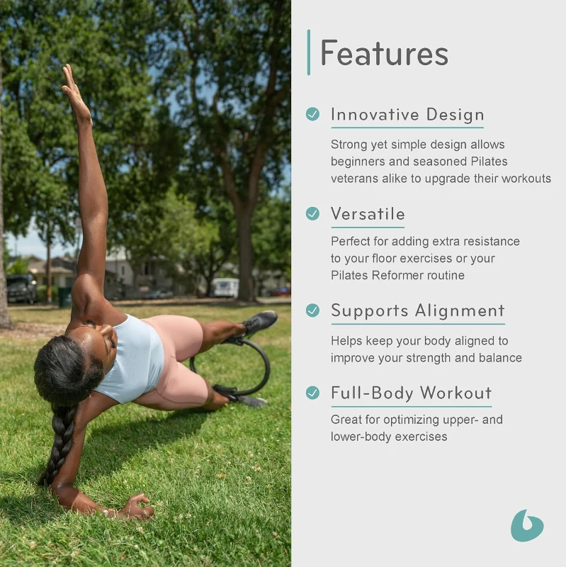 Balanced Body Ultra-Fit Pilates Circle – 15"" Exercise Ring for Thighs, Legs & Full-Body Pilates at Home or Studio