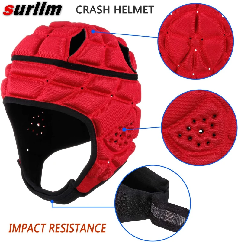 Youth Soft Helmet for Flag Football & Rugby – Lightweight Scrum Cap