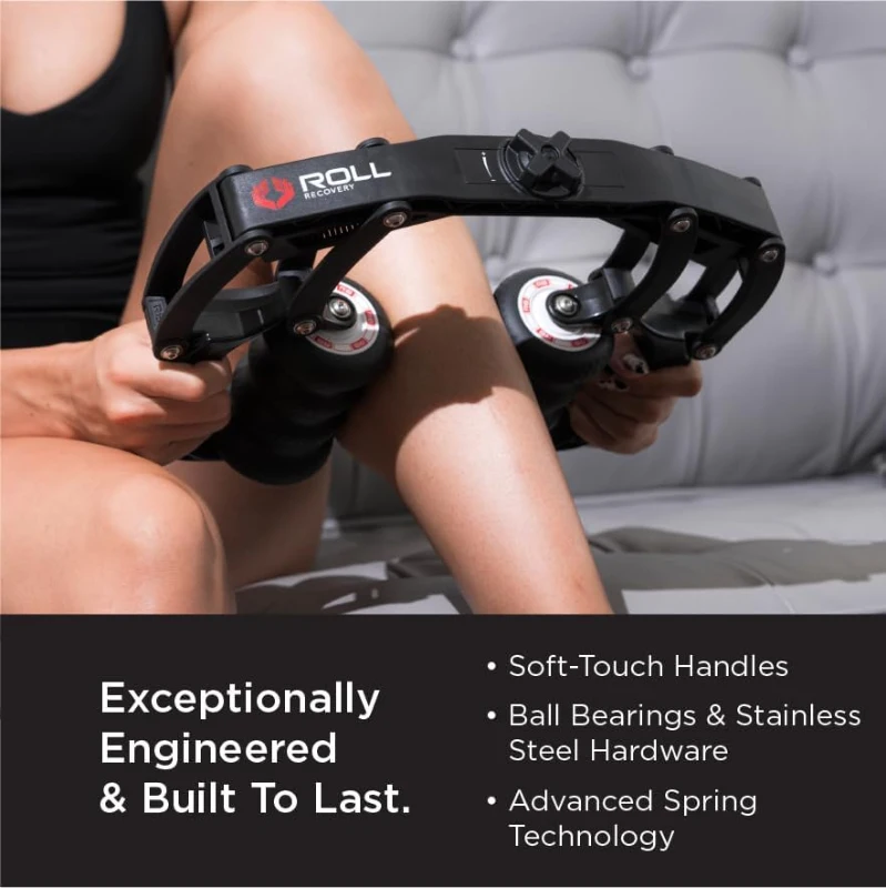 ROLL Recovery R8 Plus (Carbon Black) - Adjustable Deep Tissue Massage Roller