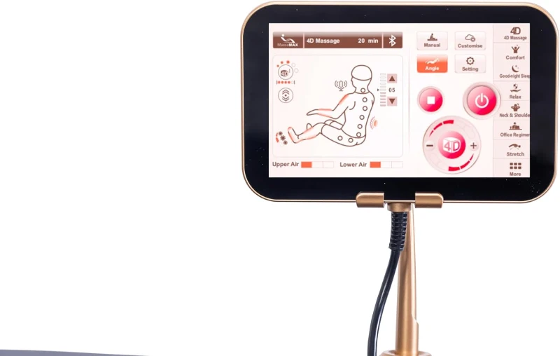 MassaMAX MT339 4D Full-Body Massage Chair – Shiatsu Recliner with Auto-Extending Footrest, Zero Gravity, SL Track, Deep Yoga Stretch, 22 Modes, AI Voice Control, Foot Rollers & Heating (Magic Black)