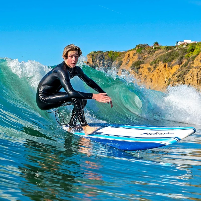 Wavestorm 8' Classic Foam Longboard – Wax-Free Soft Top for Adults & Kids