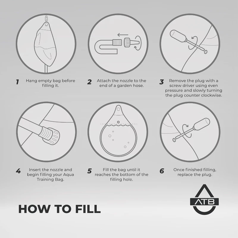 Aqua Training Bag 18"" 120 lb Heavy-Duty Water Punching Bag