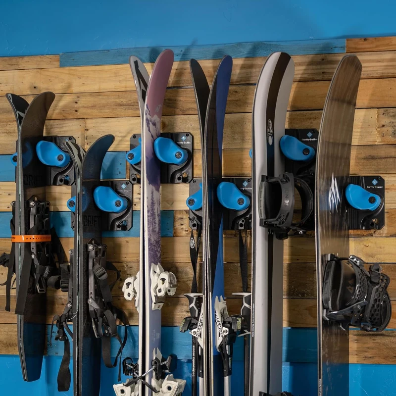 Gravity Grabber 6-Pack – Ultimate Ski & Snowboard Wall Rack | Universal, Non-Slip Gravity-Locking Storage | Garage & Winter Gear Organizer