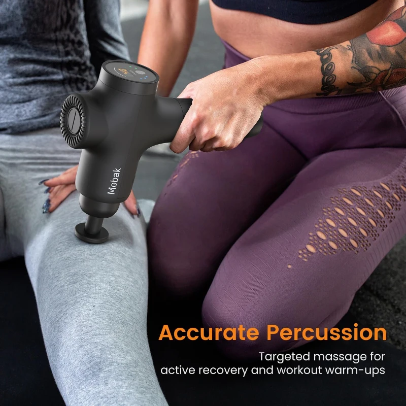Mebak 3 Deep Tissue Massage Gun — Professional Muscle Percussion, Quiet & Portable, Gift for Athletes