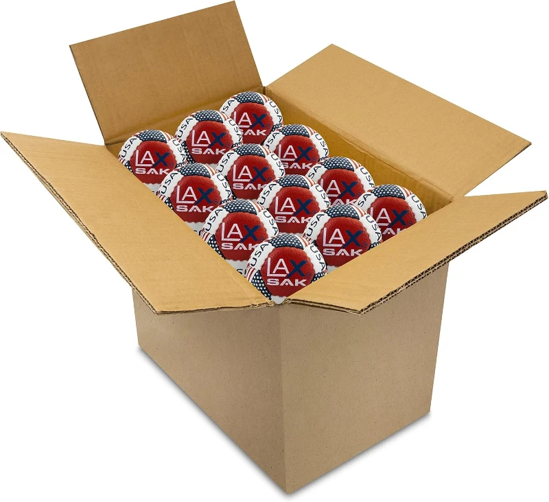 Lax Sak Soft Training Lacrosse Balls — 1 to 120 Pack Options — Regulation Size & Weight, Less Rebound for Safe Indoor Practice