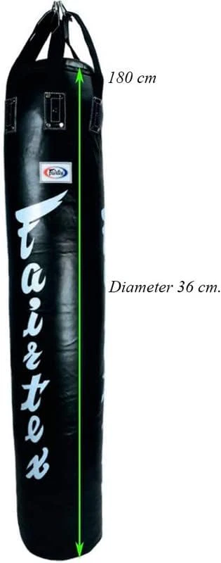 Fairtex HB6 6-Foot Banana Heavy Bag for Muay Thai, Boxing, Kickboxing & MMA - 14.17"" W x 70.87"" H
