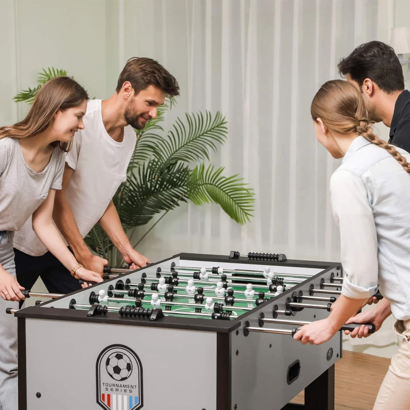 EastPoint Sports Monaco 54"" Official Competition-Size Deluxe Foosball Table — Indoor Multiplayer, Includes 4 Foosballs