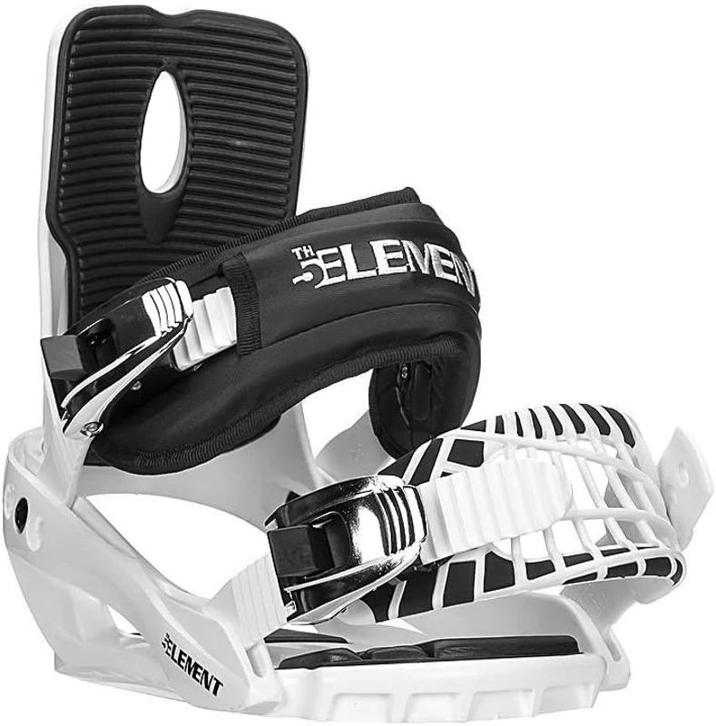 5th Element Summit Stealth Adult Men's Bindings - Universal Disc & Hardware for New/Replacement Snowboards, Beginner/Intermediate