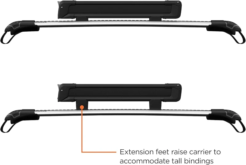 Thule SnowPack Ski/Snowboard Rack, Medium (4 Pr/2 Boards), Black