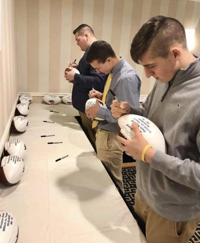 Autograph Blank Full-Regulation Football - 12"" Display Ball, Official Size 9 with Two White Signing Panels