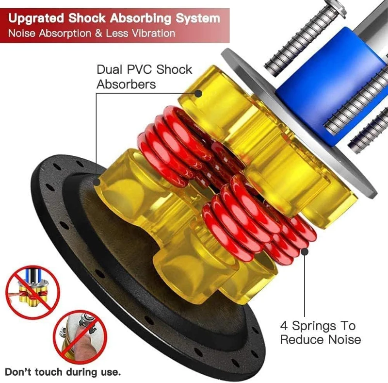 Dripex Freestanding Punching Bag with Gloves — 69"" Heavy Boxer Stand, Dual-Absorber System for Adult & Teen Home Training