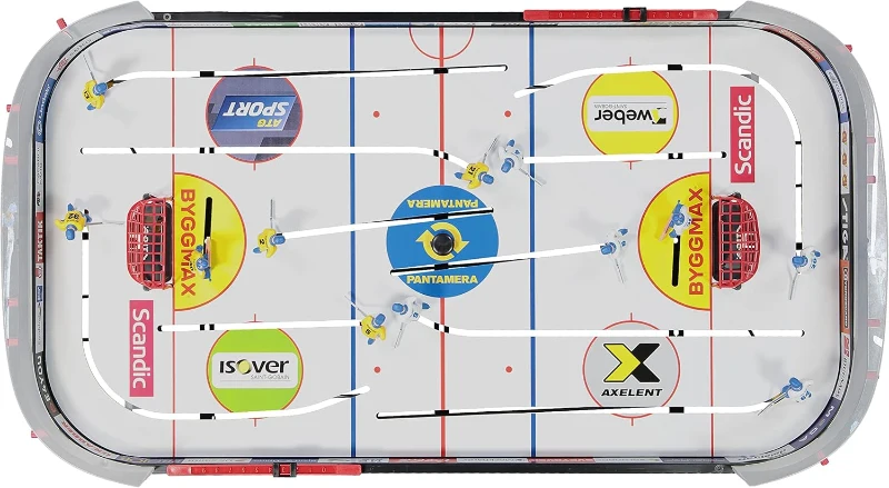 STIGA Play Off 21 Table-Top Rod Hockey Game – Classic Ice Hockey Action with Enhanced Features