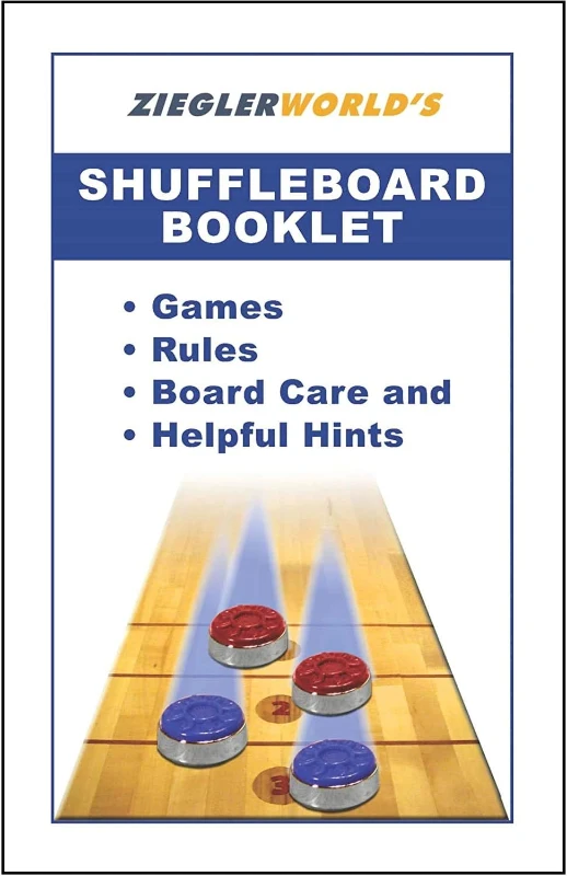 ZieglerWorld Premium Large Shuffleboard Pucks 2-5/16"" – 4-Pack (21 Colors) + Booklet