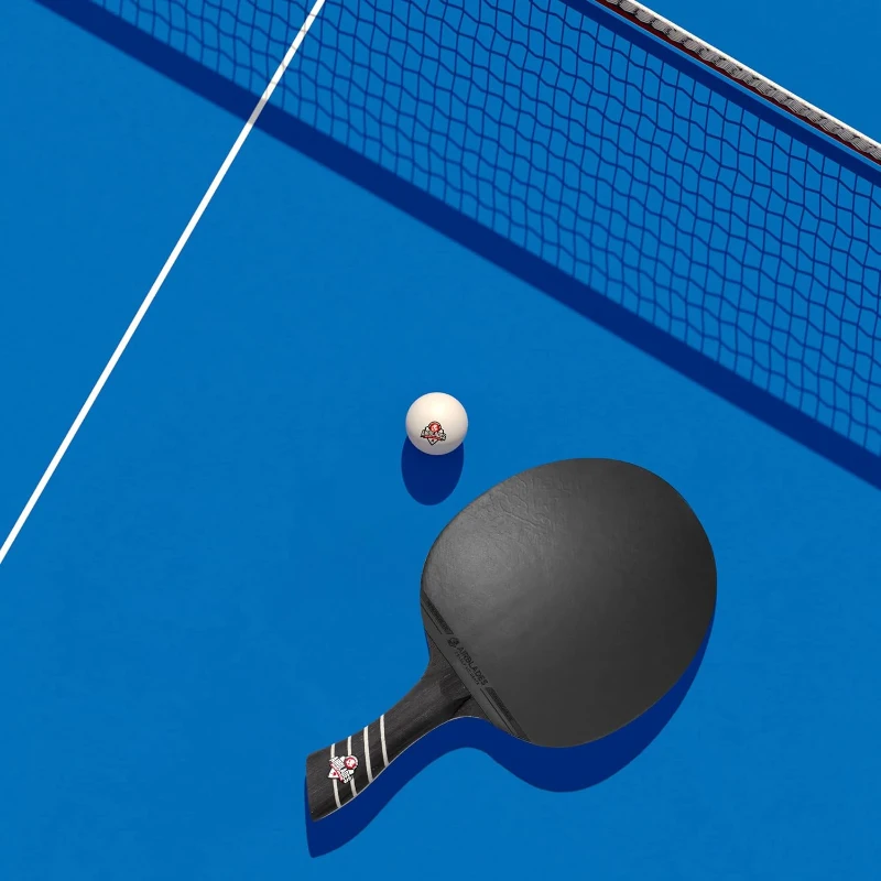 The Peace Maker ALC - Pro Carbon Fiber Table Tennis Paddle with Ergonomic Handle & Hard Carry Case - Maximum Spin & Control