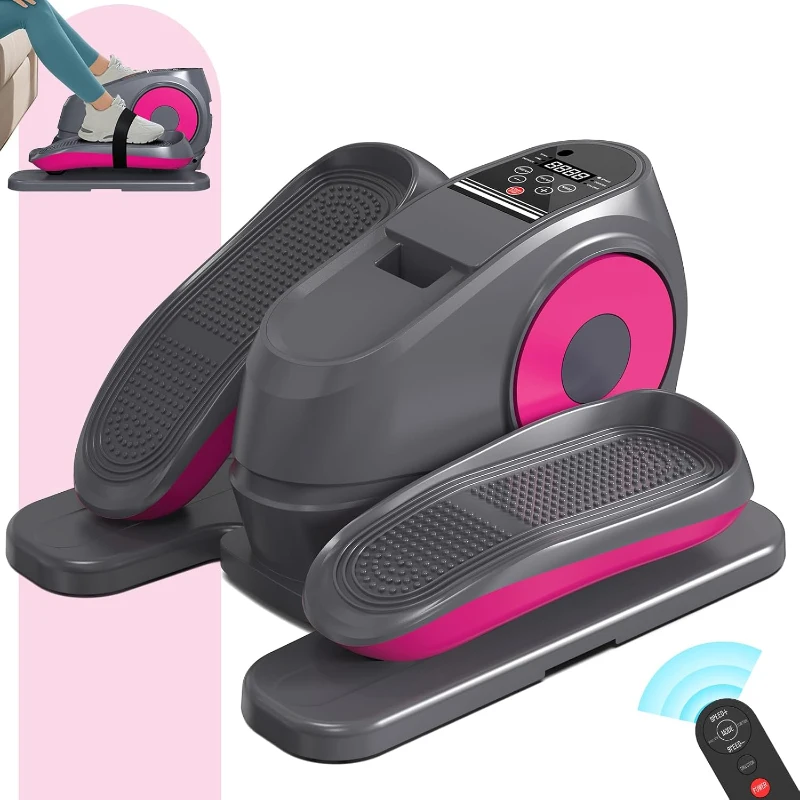 2025 Under-Desk Elliptical Machine – Electric Leg Exerciser Pro (As Seen on TV) with 16 Adjustable Speeds (16–105 RPM), 16 Auto Programs, Quiet Operation, Fully Assembled with Remote Control & Non-Slip Foot Straps